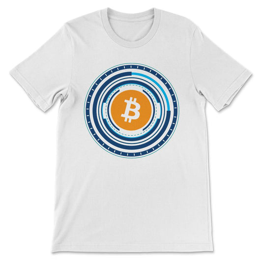 Bitcoin BTC Coin Crypto Trader Hodl Moon Future Freedom Gift Gift Tee - White