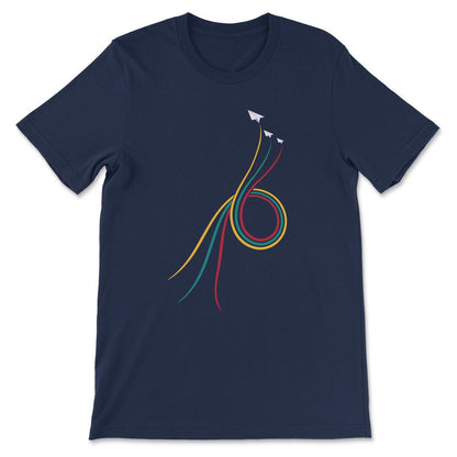 ploit airplane 2 Gift Tee - Unisex T-Shirt - Navy