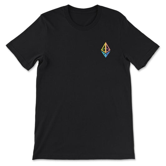 Ethereum Logo ETH Coin Crypto Bitcoin Trader Miner Gift Gift Tee - - Black