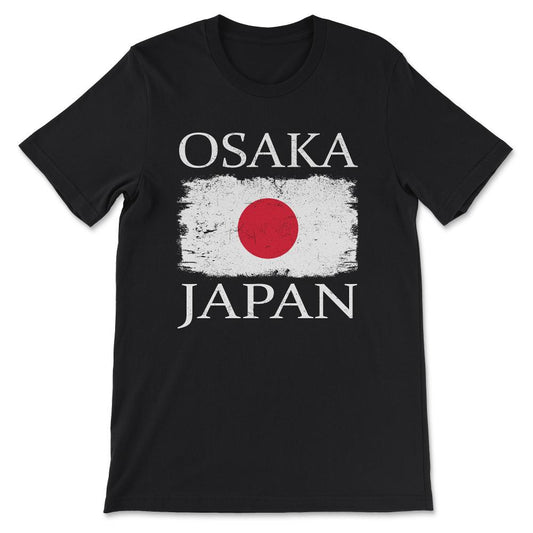 Osaka Japan Flag Japan Tourist Osaka Tourist Japanese Visitor Gift - Black