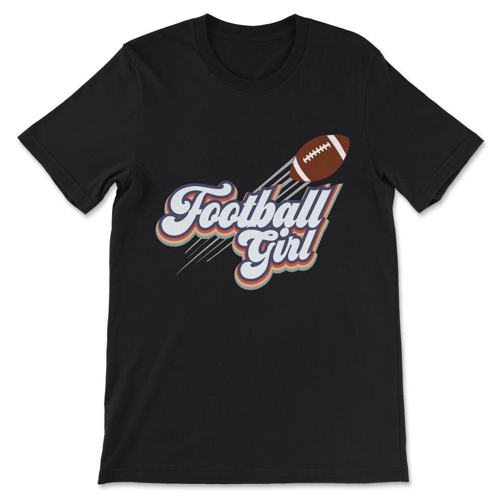 Amrican Football girl Gift Tee - Unisex T-Shirt - Black