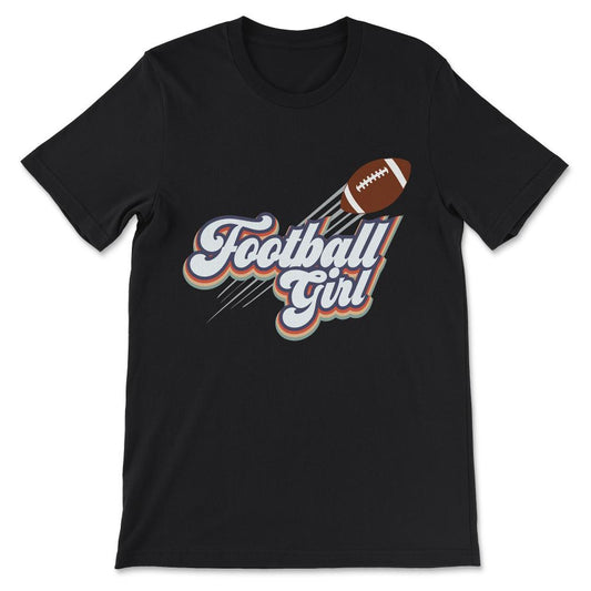 Amrican Football girl Gift Tee - Unisex T-Shirt - Black