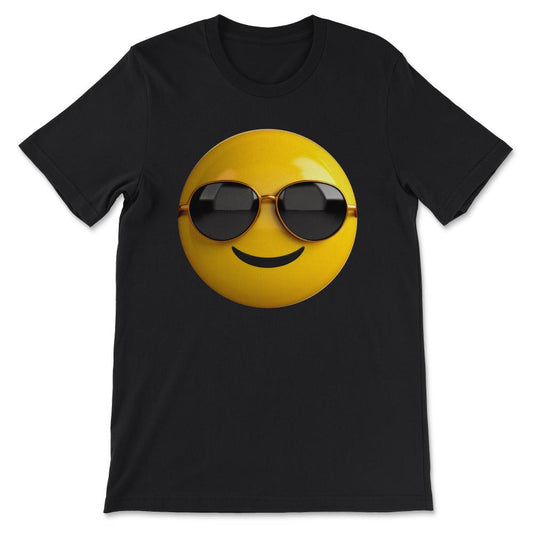 Done - Emoji Funny Smiling Laughing Face Sunglasses Smiley Happy Gift - Black