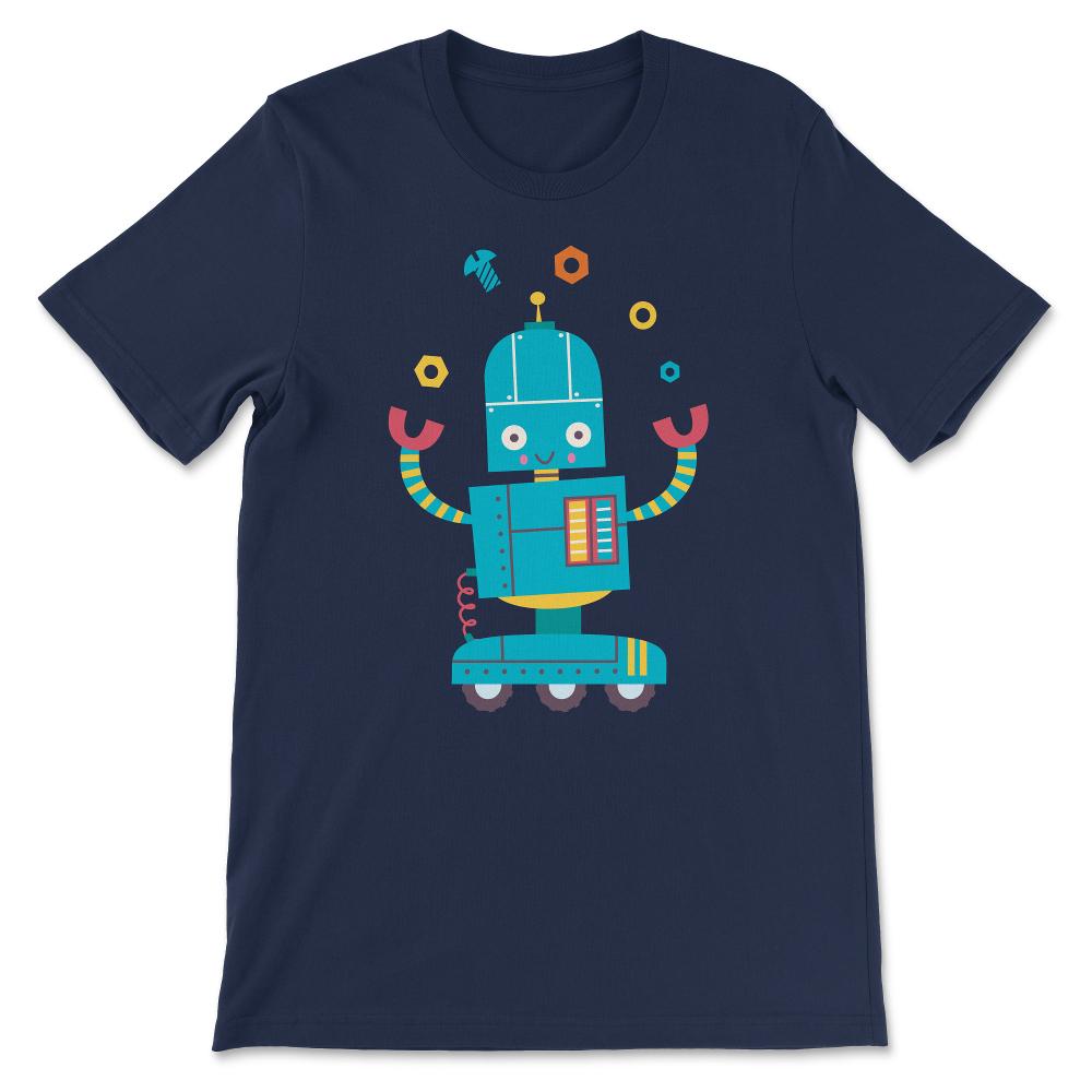 Cool Robot Kids Boys Girls Toddler Cute Robot Future Engineer Gift - Navy