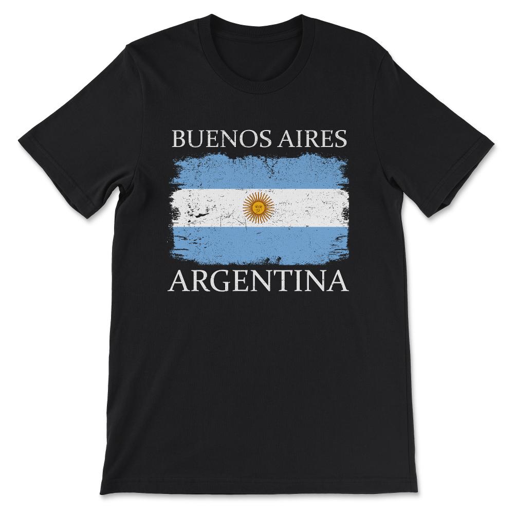 Buenos Aires Argentina Flag Argentina Tourist Capital Argentina Gift - Black