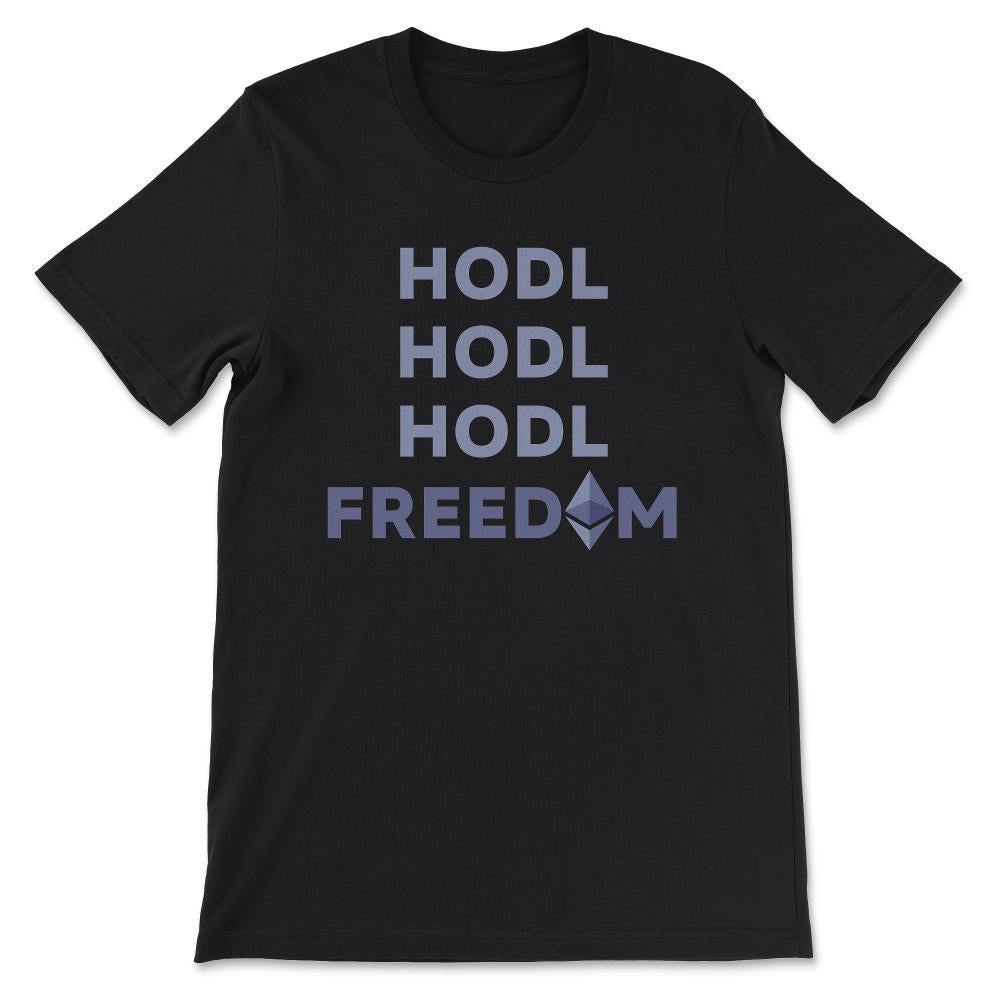 Ethereum Logo ETH Coin Crypto Bitcoin Trader Miner Gift Gift Tee - - Black