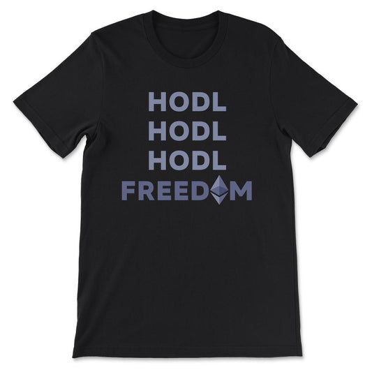 Ethereum Logo ETH Coin Crypto Bitcoin Trader Miner Gift Gift Tee - - Black