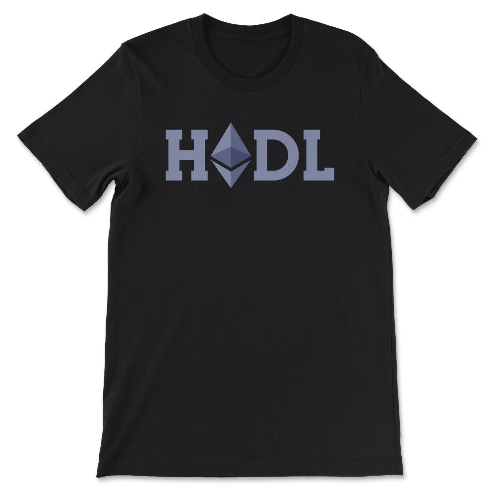 Ethereum Logo ETH Hodl Coin Freedom Crypto Bitcoin Trader Miner Gift - Black