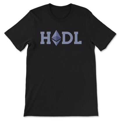 Ethereum Logo ETH Hodl Coin Freedom Crypto Bitcoin Trader Miner Gift - Black