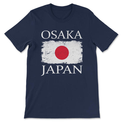 Osaka Japan Flag Japan Tourist Osaka Tourist Japanese Visitor Gift - Navy