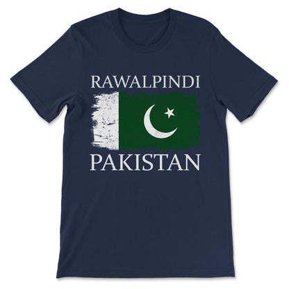 Rawalpindi Pakistan Flag Rawalpindi Pak Pakistan Tourist Gift Tee - - Navy