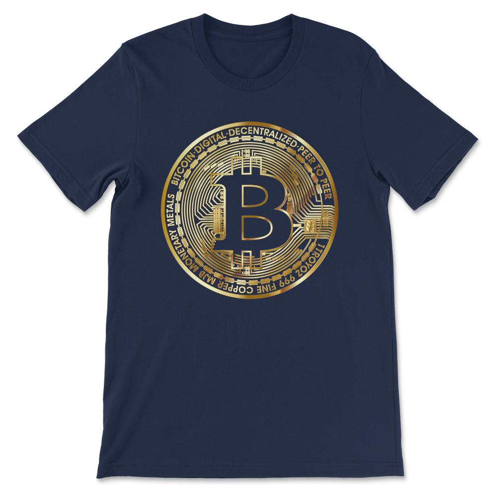 Bitcoin BTC Coin Crypto Trader #bitcoin Future Freedom Gift Gift Tee - Navy