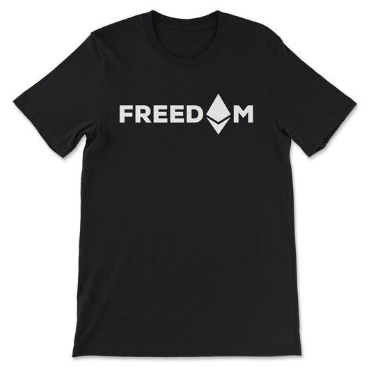 Ethereum Logo ETH Coin Crypto Bitcoin Trader Miner Gift Gift Tee - - Black