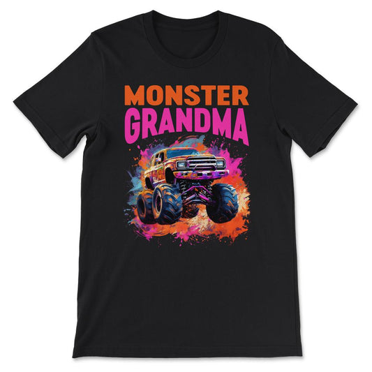 Done - Monster Truck Big Retro Race Dad Trucker Lover Jam Vintage - Black