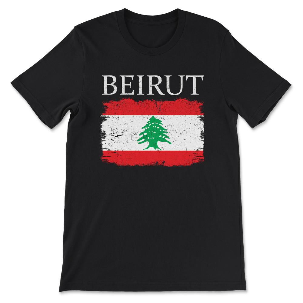 Beirut Lebanon Travelling Lebanese Tourist Arabic Beirut Gift Tee - - Black