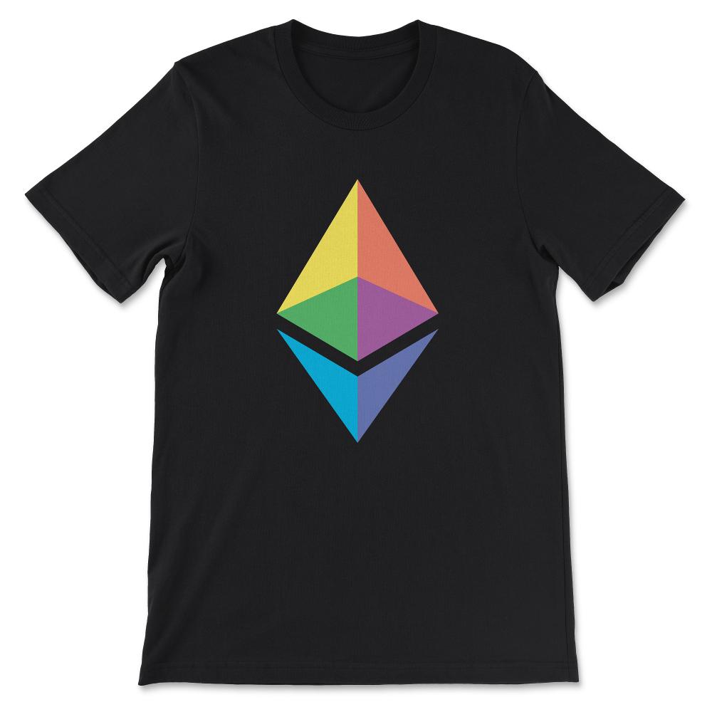 Ethereum Logo ETH Coin Crypto Bitcoin Trader Miner Gift Tee - Unisex - Black