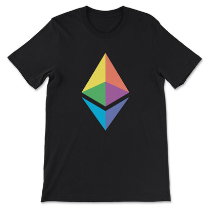 Ethereum Logo ETH Coin Crypto Bitcoin Trader Miner Gift Tee - Unisex - Black