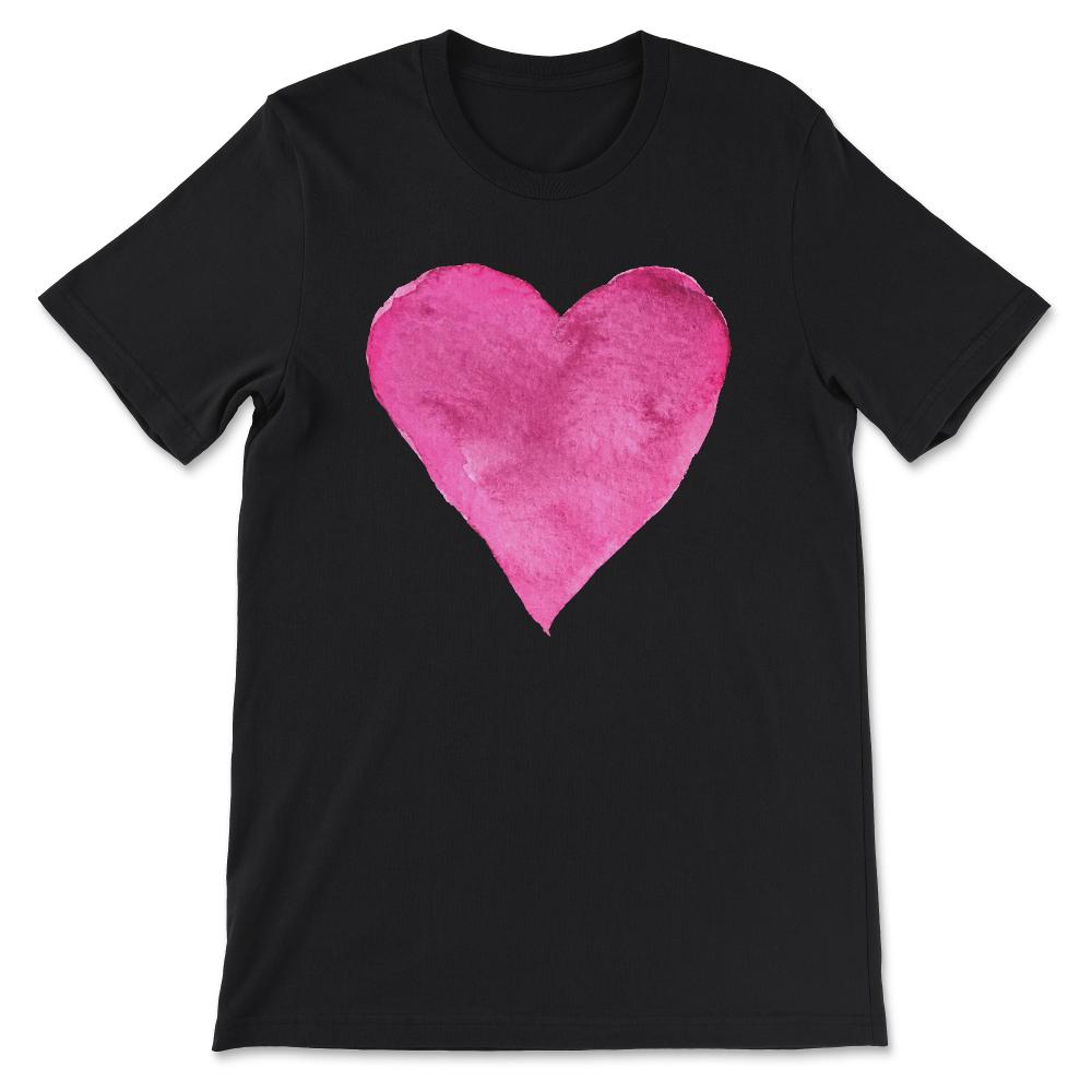 Red and Pink Heart design for women and girls Gift Tee - Unisex - Black