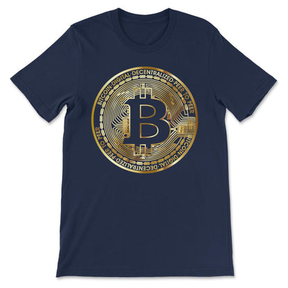 Bitcoin BTC Coin Crypto Trader #bitcoin Future Freedom Gift Gift Tee - Navy