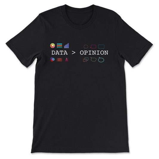 Data Science and Statistics - Data is Greater than Opinion - Data - Black