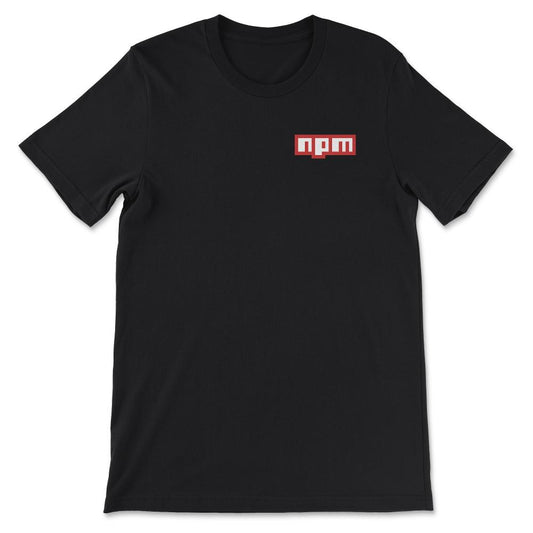 npm pocket Gift Tee - Unisex T-Shirt - Black