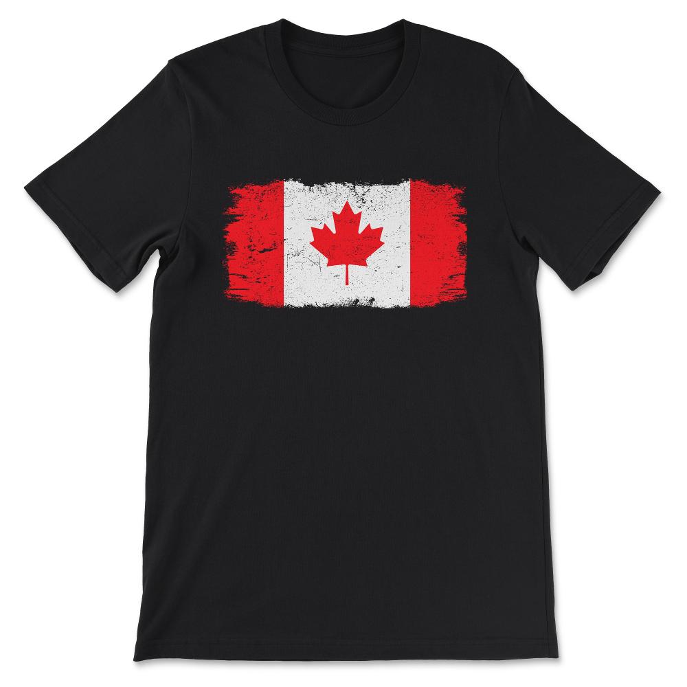 Canada Country Flag Canada Tourist Canada Team Flag Gift Tee - Unisex - Black