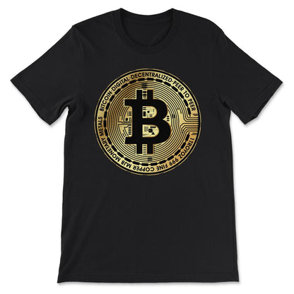 Bitcoin BTC Coin Crypto Trader #bitcoin Future Freedom Gift Gift Tee - Black