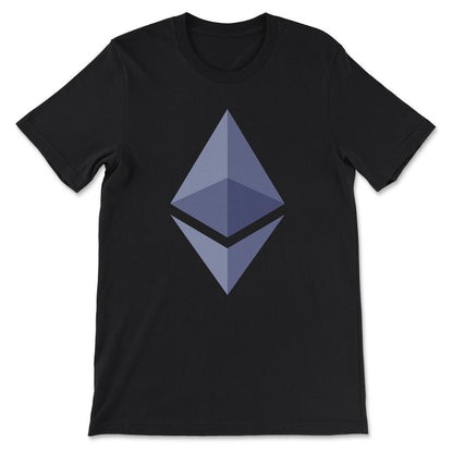 Ethereum Logo ETH Coin Crypto Bitcoin Trader Miner Gift Gift Tee - - Black