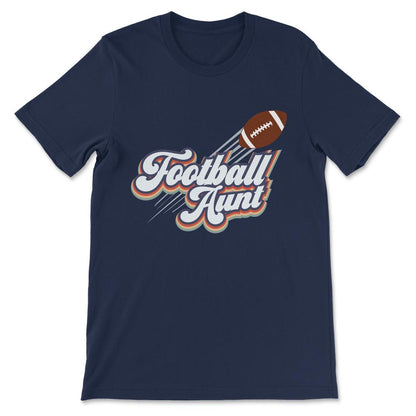 Amrican Football aunt Gift Tee - Unisex T-Shirt - Navy