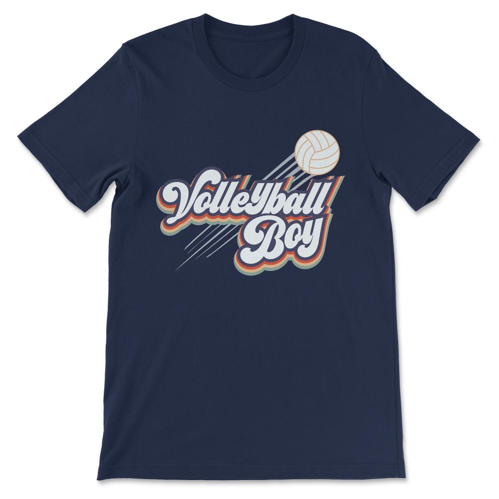 Volleyball Boy Volleyball Man Volleyball Player Coach Team Gift Tee - - Navy