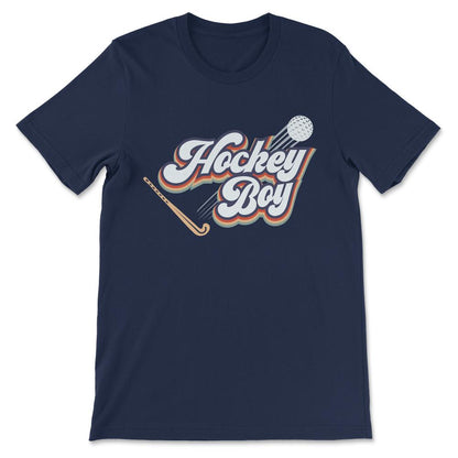 Hockey Boy Hockey Man Hockey Player Hockey Team Hockey Sport Gift Tee - Navy