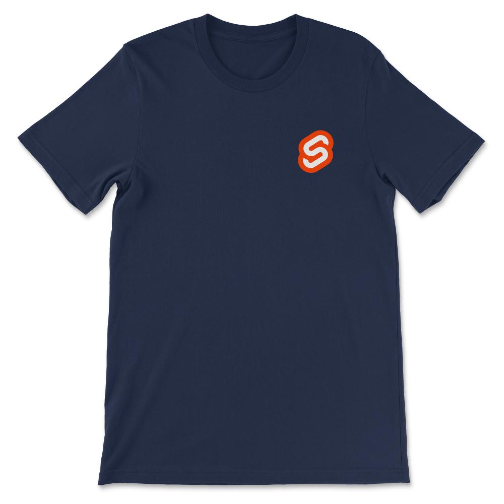 Svelete Programming Pocket Logo Shirt 1 Gift Tee - Unisex T-Shirt - Navy