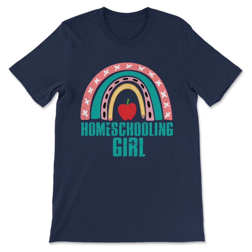I Love Homeschooling Homeschool Home school Mom Dad Boy Girl Gift Tee - Navy