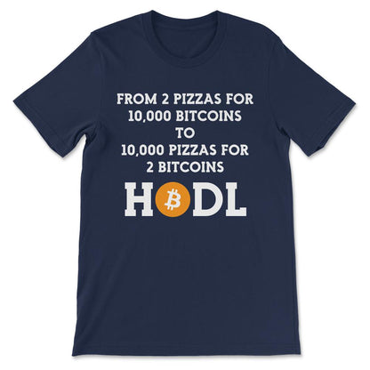 Bitcoin Hodl BTC Coin Crypto Trader Hodl Moon Future Freedom Gift - Navy