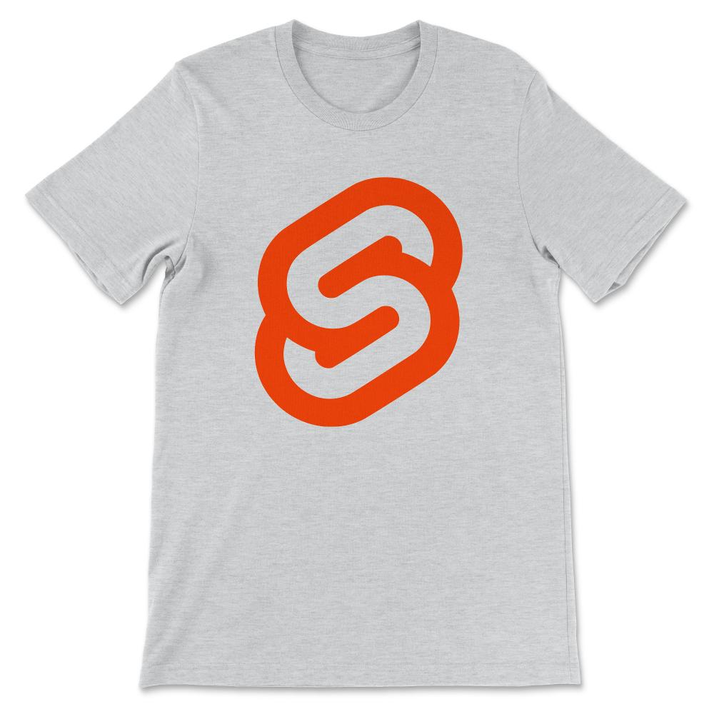 Svelete Logo Design For Programmers Who Like Svelete Gift Tee - - Ash