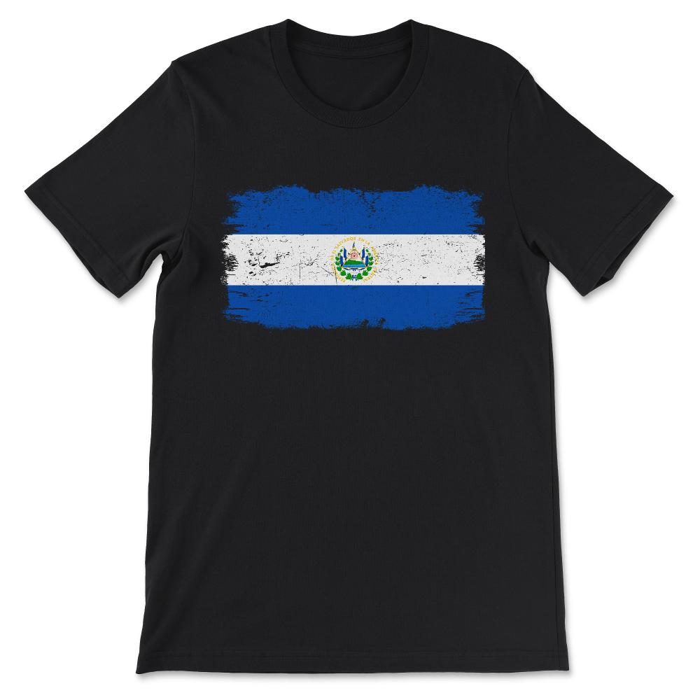El Salvador Country Flag El Salvador Tourist El Salvador Team Gift - Black