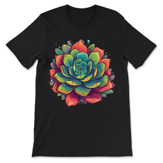 Cactus Blooming Cacti Succulent Lover Wildflower Flower Cute Gift Tee - Black