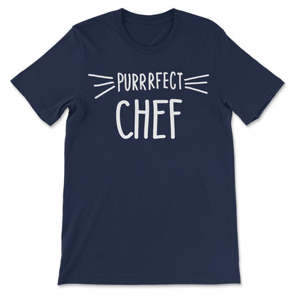 Chef Gift Cute Perfect Chef Cat Lover Cook design Gift Tee - Unisex - Navy