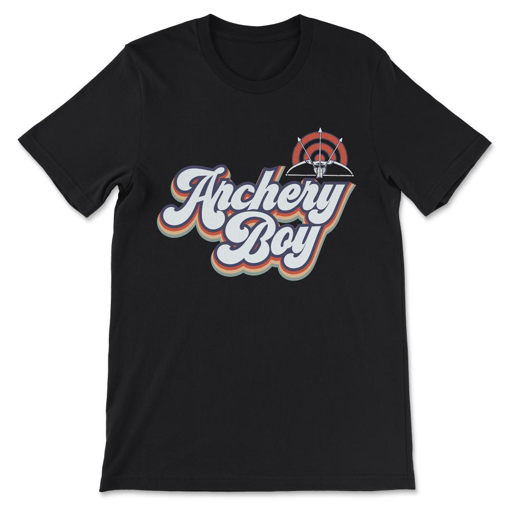 Archery Boy Archer Bowman Archery Player Archery Team Sport Gift Tee - Black