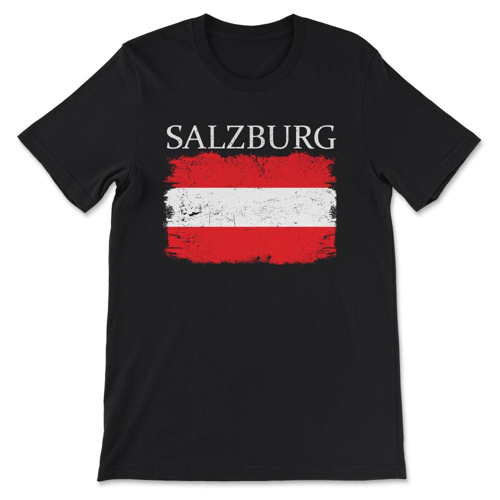 Salzburg Austria Salzburg Visitor Austria Flag Austria Tourist Gift - Black