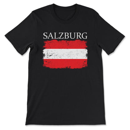 Salzburg Austria Salzburg Visitor Austria Flag Austria Tourist Gift - Black