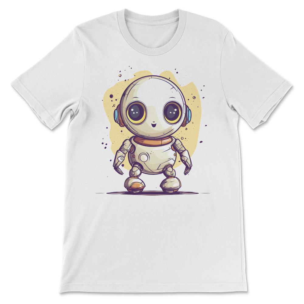 Robot Baby Robotic Cute Aesthetic Future Engineer Play Team Gift Tee - White