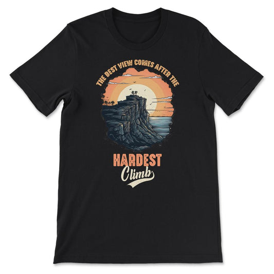 Mountains Grand Canyon Sunset Retro Hiking Adventure Vintage Gift Tee - Black