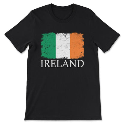 Ireland Country Flag Ireland Tourist Ireland Country Team Gift Tee - - Black