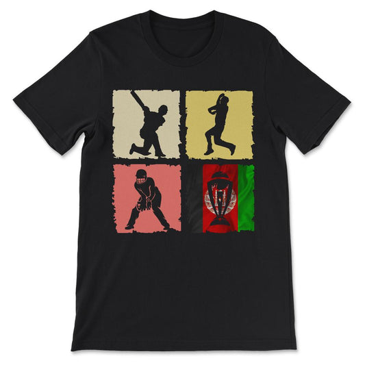 Afghanistan Cricket - Support Afghanistan for World Cup Gift Tee - - Black