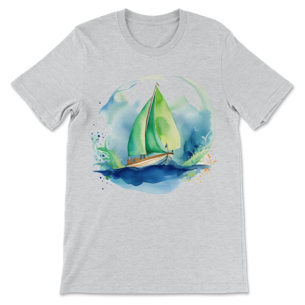 Boat Boating Sailor Sailboat Sailing Yachting Nautical Lover Gift Tee - Ash