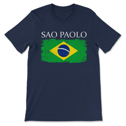 Sao Paolo Brazil Sao Paolo Tourist Brazil Flag Sao Paolo Citizen Gift - Navy