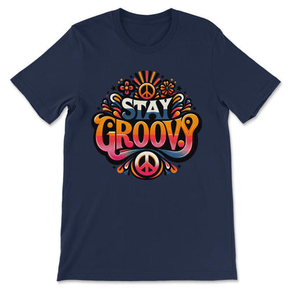 stay groovy 1 Gift Tee - Unisex T-Shirt - Navy