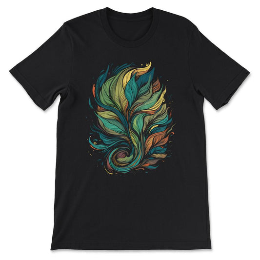 Leaf Gardening Plants Lover Art Plantaholic Herb Vegetarian Gift Tee - Black