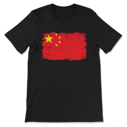 China Country Flag China Country Tourist China Team Flag Gift Tee - - Black